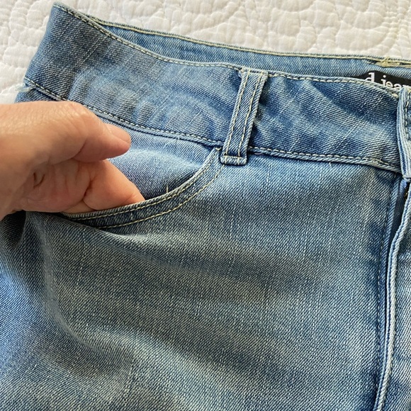 d. jeans Bootcut Cargo Jeans Light Wash Mid Rise Size 6 - Picture 6 of 11